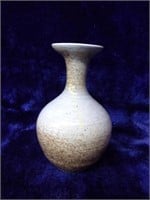 Signed Stone Ware Bud Vase