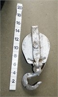Iron Single Hook Block & Tackle For Display