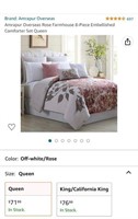 8 Piece Embellished Comforter Set Queen