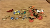 Pins and Halloween necklace