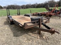 Approx. 20’ flat bed trailer