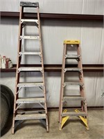 2 - Werner fiberglass A frame ladders