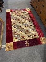 Victorian table shawl