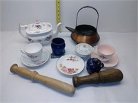 Teapots, Cups/Saucers, Pestles, etc