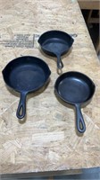 Cast Iron Pans, 3A, 4, 5H