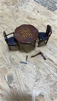 Parlor Chess Table and Chairs