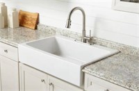 34” 3-Hole Single Bowl Kitchen Sink See Pics.