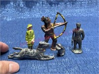 (5) Old toy lead figures (small)