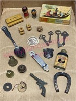 Lot of small & miniature items (keys-bells-etc)