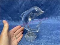 Art Glass dolphin statue