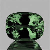 Natural Cushion Green Sapphire 1.62 Cts {VVS}