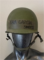 Vietnam Era Military Helmet w/ Fiber Glass Liner