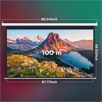 100" Inch Motorized Projector Screen