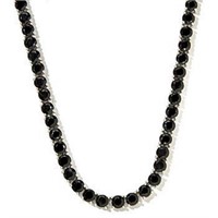 Diamond Polished Black Spinel necklace - 350 carat