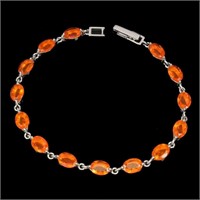 Natural Stunning Ethopian Orange Fire Opal Bracele