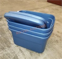 3 Sterilite totes with lids
