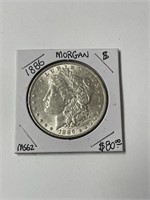 MS-62 High Grade 1886 MORGAN Silver Dollar