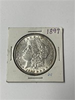 MS+ High Grade 1897 MORGAN Silver Dollar