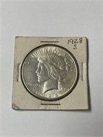 Rare Key Date MS High Grade 1928-S PEACE Silver $
