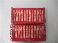 (2) Window Shop Peppermint Candy Canes, 24 Ct