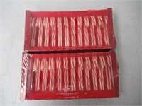 (2) Window Shop Peppermint Candy Canes, 24 Ct