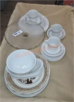 Misc. Fine china and glassware lot