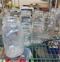 Vintage atlas Mason jars
