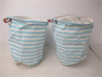 2-Pk Laundry Basket, Collapsible, Foldable With