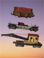 lot of 3 post war lionel o gauge toy trains
