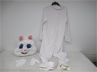 Unisex Adult Bunny Costume, White