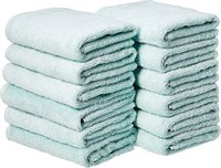 12Pk Basics Cotton Hand Towels, Ice Blue