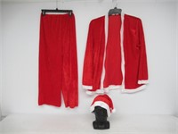 Adult 3-Piece Christmas Outfit, Red/White