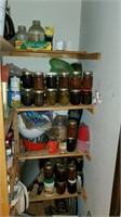 CONTENTS OF PANTRY - CANNING JARS,