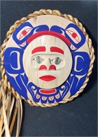 West Coast Native Moon Mask with Eagle Spirit