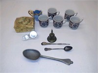Mini Teacups, Trinket Box, Bell, etc