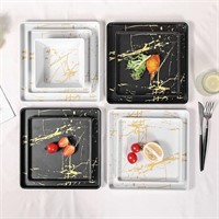 Melamine Dinnerware Set for 4-12pcs Dishes Set