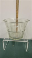 Vintage Glass Bushel Basket Handle Missing