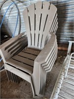 5 poly Deck chairs