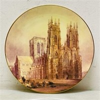 North West View of York Minister Plate 8"