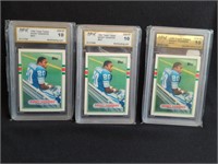 3 - 1989 TOPPS TRADED BARRY SANDERS ROOKIE CARDS