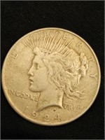 1924 PEACE SILVER DOLLAR