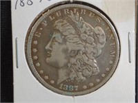 1887-O MORGAN SILVER DOLLAR