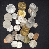 MISC GROUP OF COINS & TOKENS