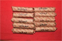 (10) Rolls of Wheat Pennies