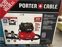 Porter Cable 6 Gallon Air Compressor Combo Kit wit