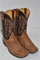 Justin Leather Western Boots Size 8D