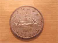 Monnaie Canada 1$ 1957 argent