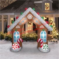 Holiday time inflatable gingerbread archway
