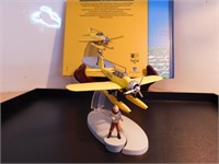 Bande déssiné Tintin no 3 (Avion en métal)