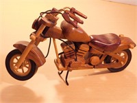 Moto Harley-Davidson  sculture en bois